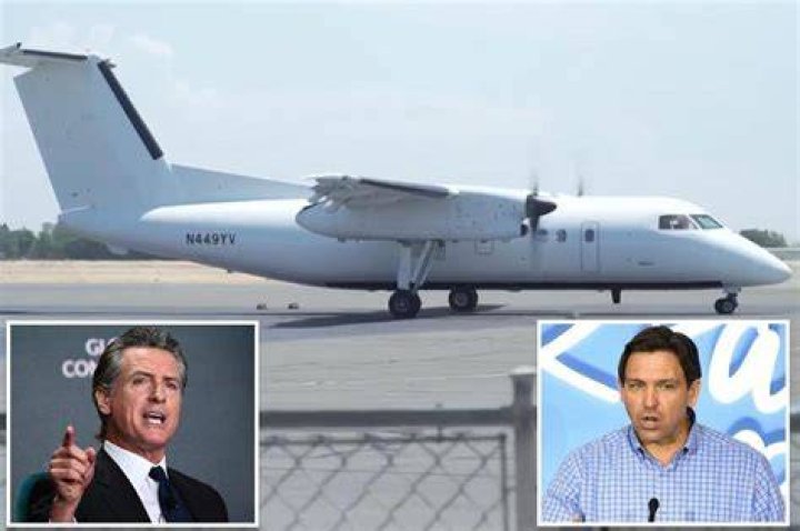 California blames Florida for second plane-load of migrants