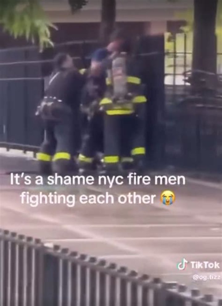 FDNY firefighters caught brawling in NYC: wild video