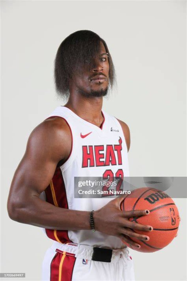 Jimmy Butler's 'emo' hair from Heat media day is already gone