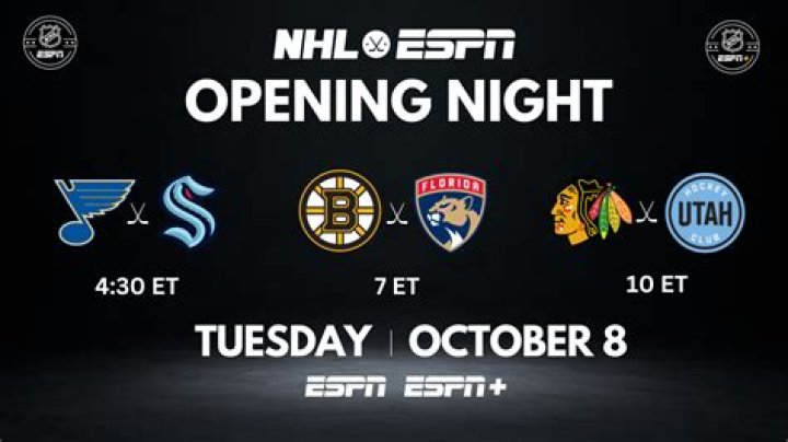 NHL opening night odds, picks