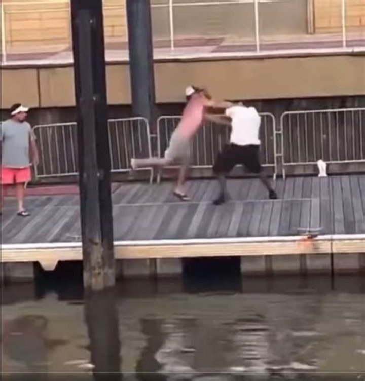 Wild brawl breaks out on Alabama dock among dozens of people in caught-on-video, WWE-style mayhem