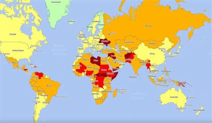 World's fattest countries revealed in interactive map
